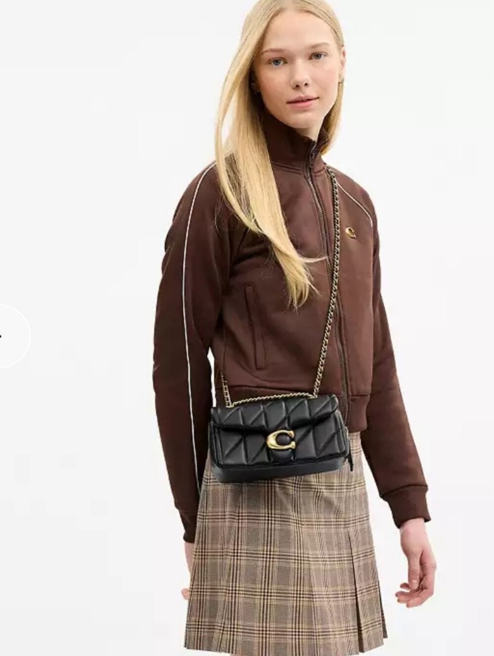 Quilted Initials Snap Flap Mini Crossbody